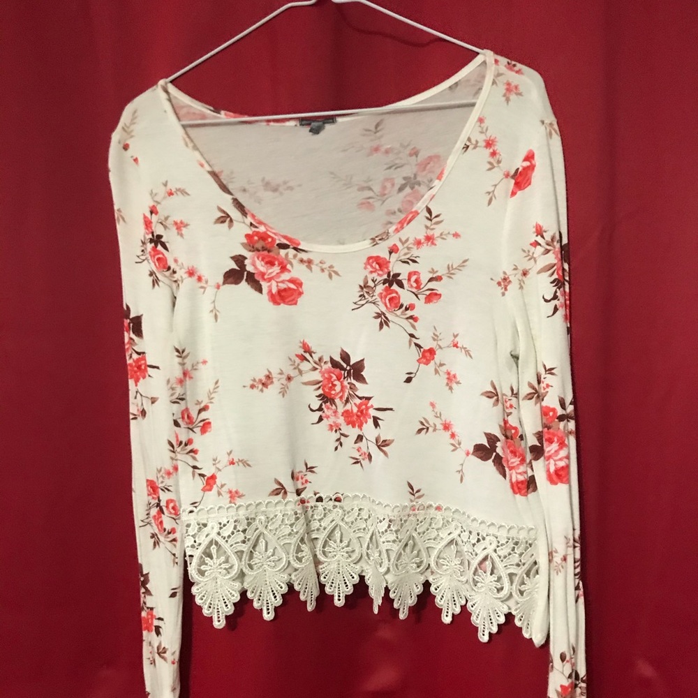 Charlotte Russe floral crop top